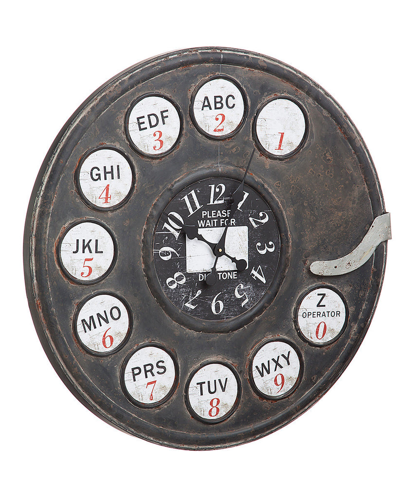 Rotary Phone Dial Wall Clock